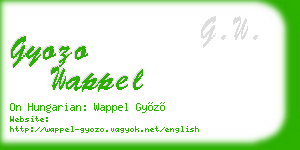 gyozo wappel business card